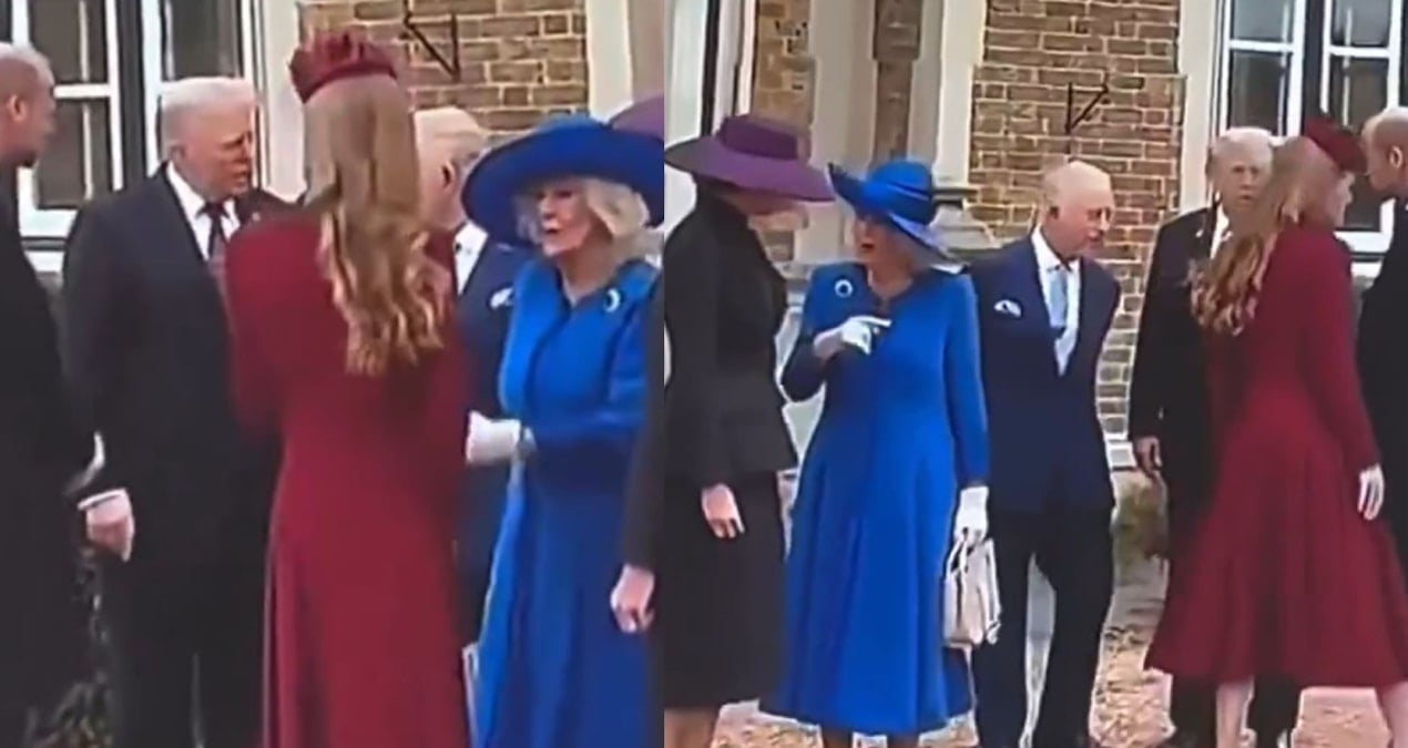 kraliyet ailesinde bile kaynana huyu degismiyor kralice gelini prenses katei trumpin yaninda kovdu ZJiX4L5l